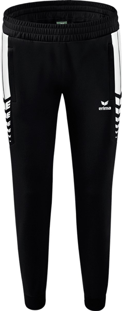 Erima Six Wings Presentatiebroek Kinderen - Zwart / Wit | Maat: 164