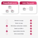 Vergelijking van koppelbare rookmelders (max 24) en Link+ Pro (max 50). Beheer, testen, bereik 500m, lage batterij indicatie.