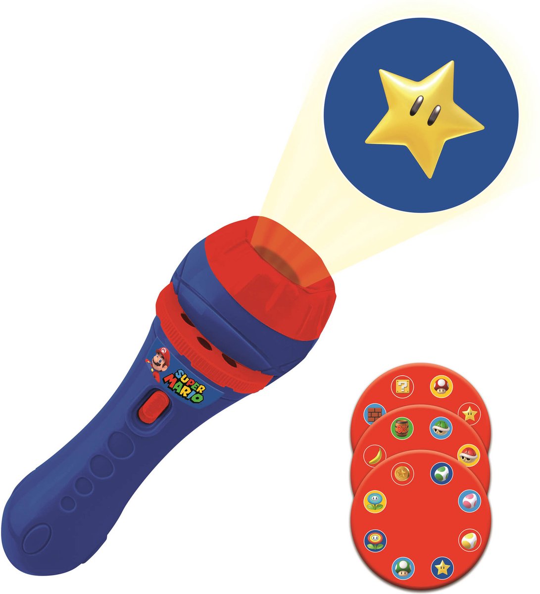 SUPER MARIO Story projector en zaklamp - LEXIBOOK