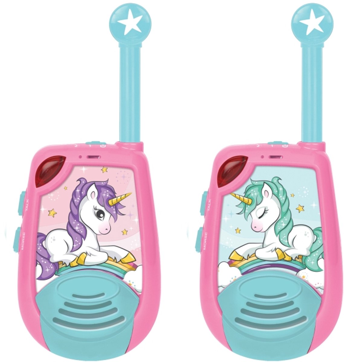 Unicorn walkie-talkies tot 2km/1.3 miles met schakelaar