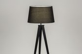 Lumidora Vloerlamp 30886 - ANTIQUA - E27 - Zwart - Metaal - ⌀ 51 cm