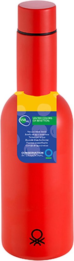 Bouteille D'eau Benetton Multicolore - Design Tendance Et Pratique - Format Standard