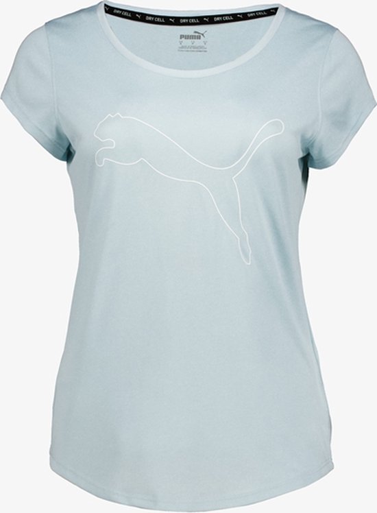 PUMA PERFORMANCE HEATHER CAT TEE W Dames Sportshirt - Heather