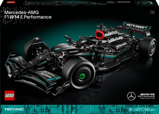 LEGO Technic Mercedes-AMG F1 W14 E Performance, Voiture de Course, Set à Construire, Réplique Détaillée, Cadeau pour Hommes et Femmes, Véhicule Miniature, Décoration pour le Bureau ou la Maison 42171