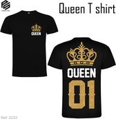 T shirts King and Queen T-shirts, shirts for couples, partner look, suitable for, with 'King' or 'Queen' print