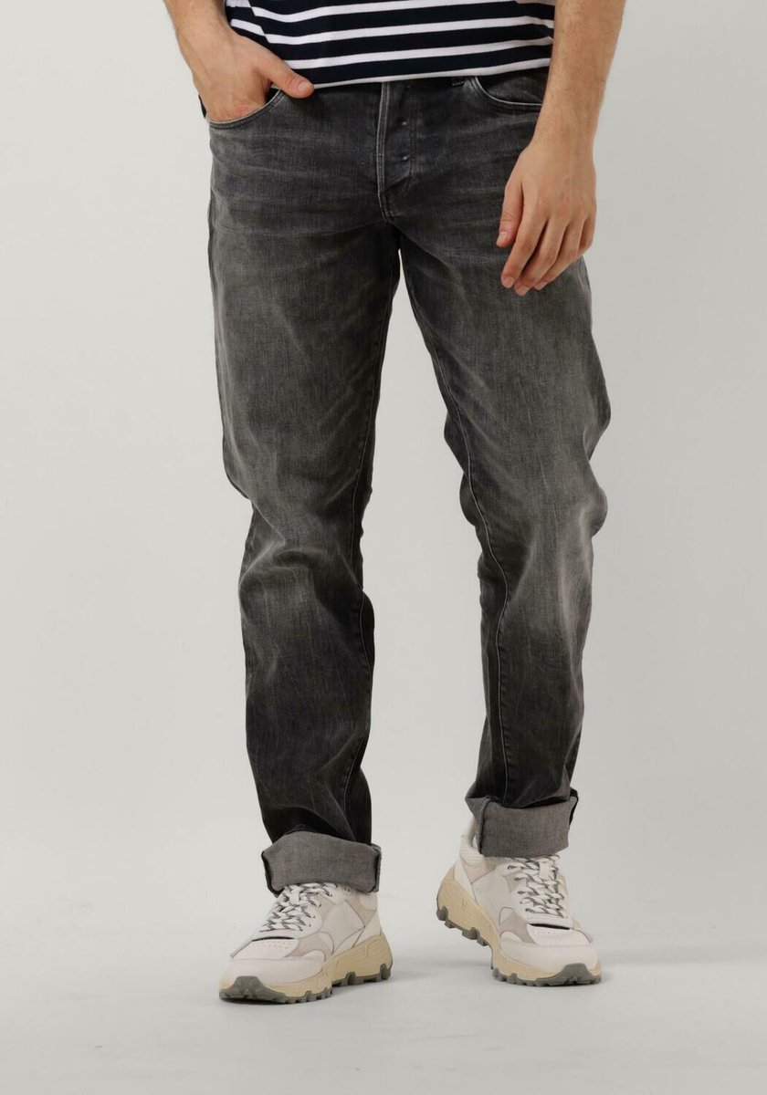 G-Star Raw 3301 Regular Tapered Jeans Heren Broek Lichtgrijs