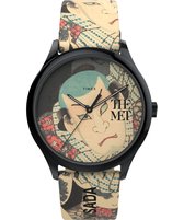 Timex The Met X Nisada TW2W25000 Horloge - Leer - Multi - Ø 40 mm
