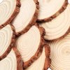 10 stuks natuurlijke houten schijven, onbehandelde boomstam, schijven rond met 10-11 cm diameter, 10 mm dik, rustieke houten platen, natuur met schors voor doe-het-zelf, decoratie, knutselen,