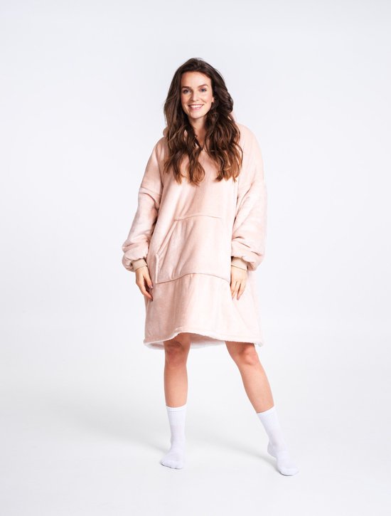 Noxxiez Hoodie Deken XL - Beige