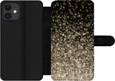 Bookcase Geschikt voor iPhone 12 Pro Max telefoonhoesje - Glitters - Abstract - Design - Met vakjes - Wallet case met magneetsluiting