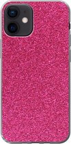 Geschikt voor iPhone 12 hoesje - Roze - Abstract - Design - Siliconen Telefoonhoesje