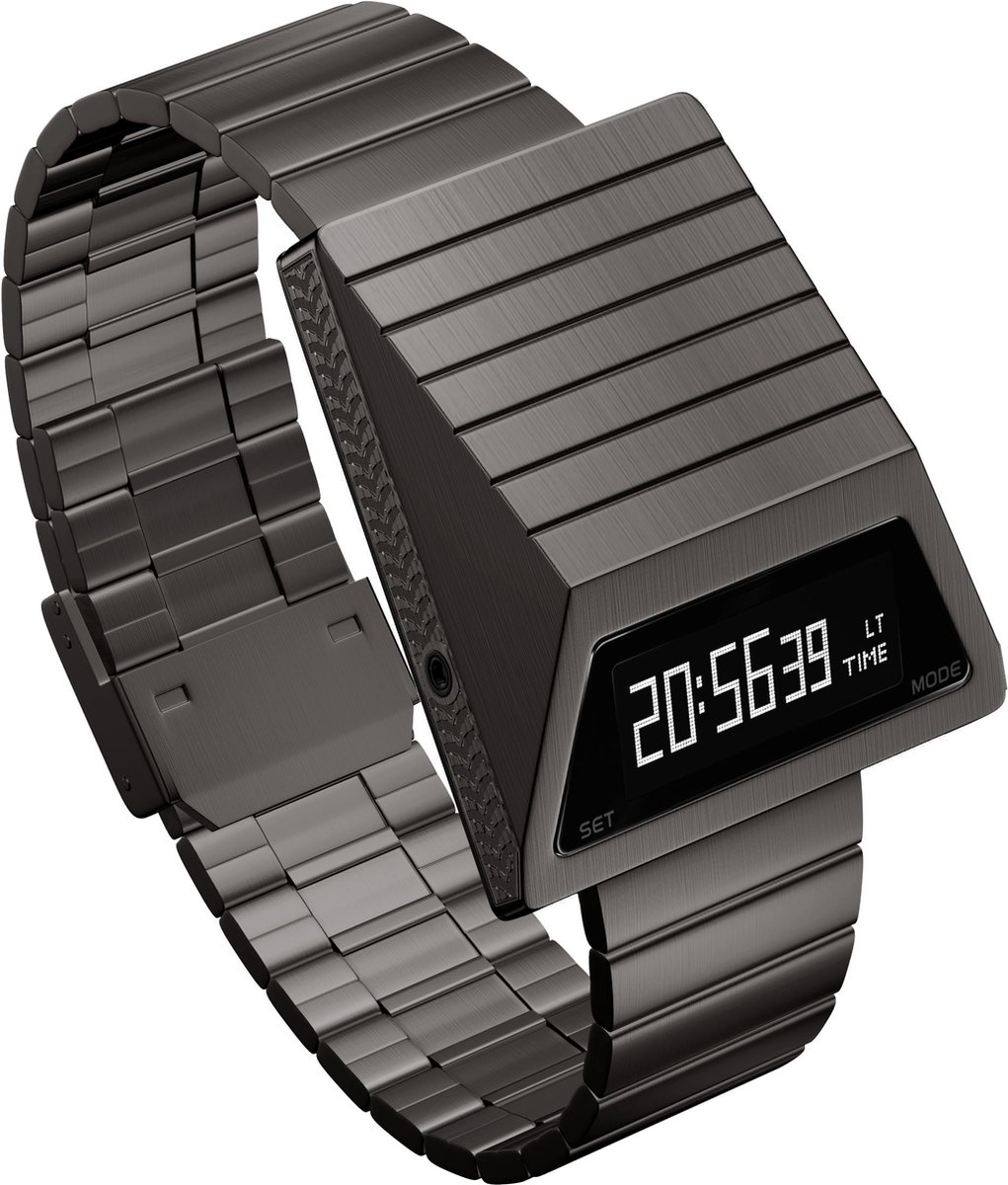 SEKETO CyberTank - Horloge 40mm Grey Staal OLED