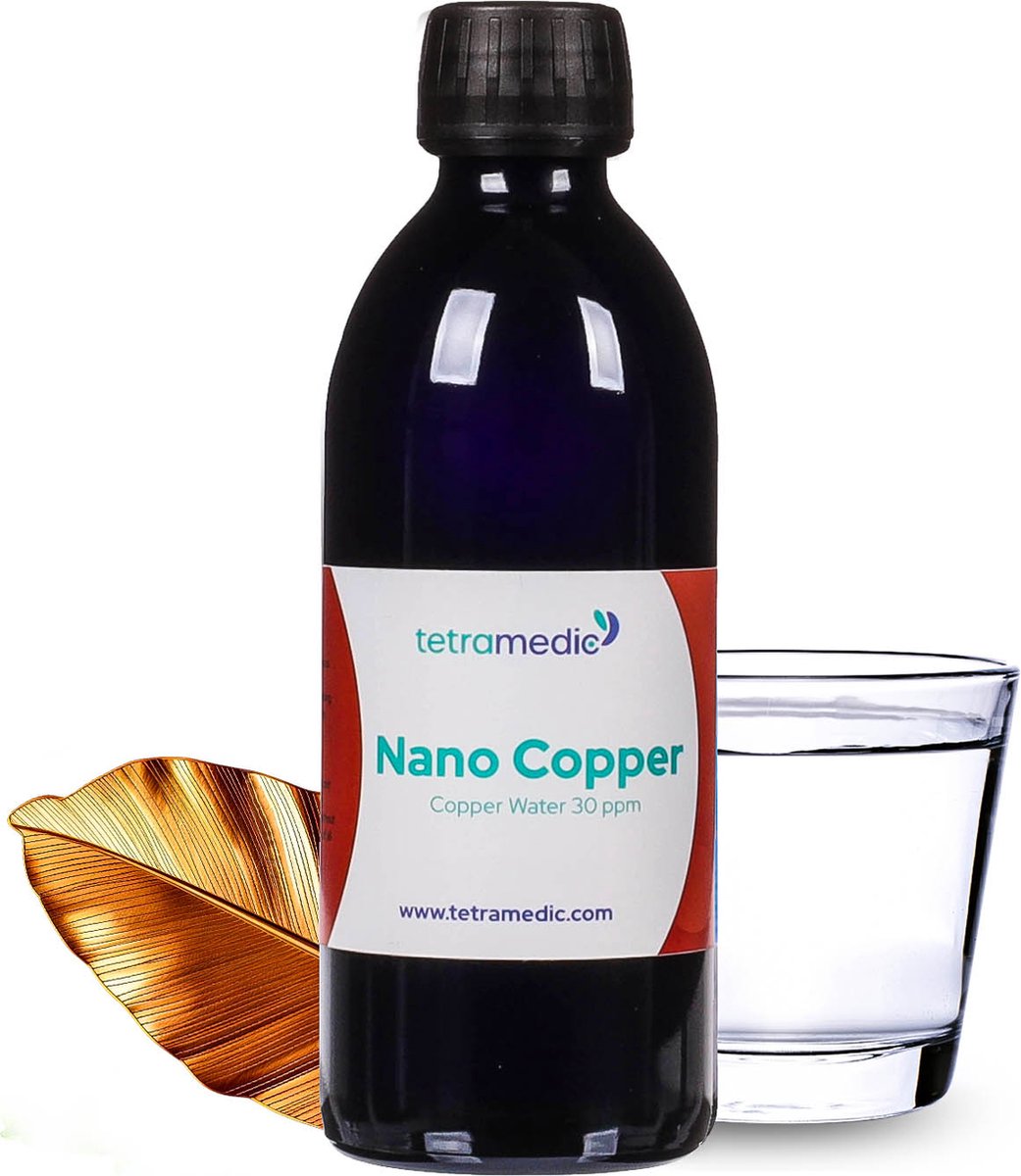 Nano Copper | Colloïdaal Koper - 250 ml - 30 ppm - Tetramedic