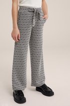 WE Fashion Meisjes straight leg broek met dessin