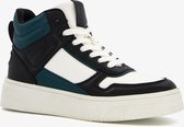 Blue Box hoge dames sneakers zwart/groen - Maat 38