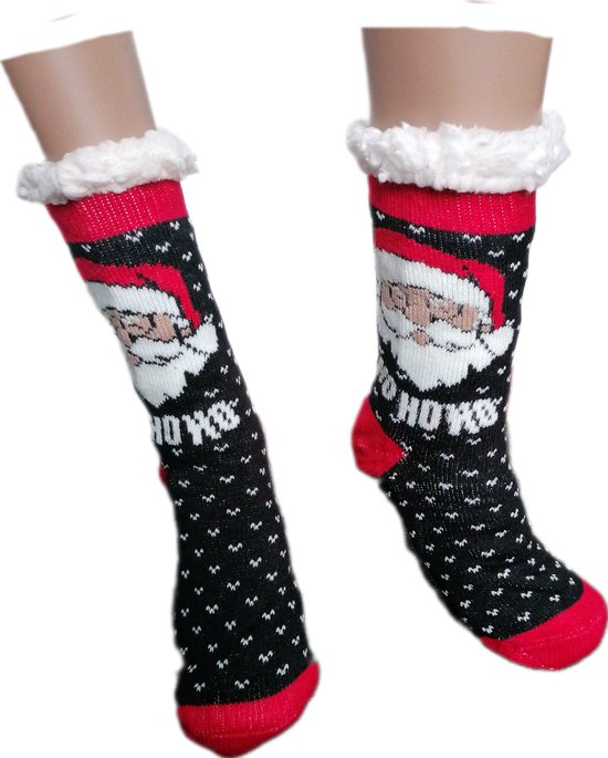 Chaussettes de Noël - Chaussettes chaudes d'hiver - Thermo - Doublées - Unisexe - Taille 39-46 - Chaussettes d'intérieur - Antidérapantes - Cadeau - Noël