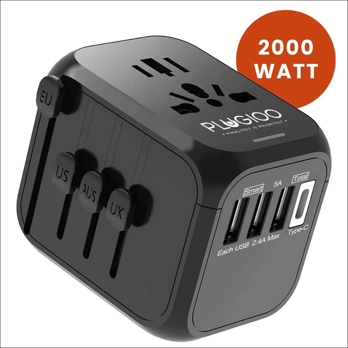 Bol.com Plugioo wereldstekker - Reisaccessoires - stekkers aanbieding