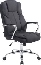 CLP XXL BIG Xanthos Bureaustoel - Voor volwassenen - Ergonomisch - Met armleuningen - Stof - zwart