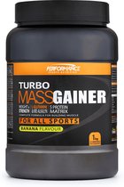 Performance - Turbo Mass Gainer (Banana - 1000 gram) - Weight gainer - Mass gainer - Sportvoeding - 13 shakes