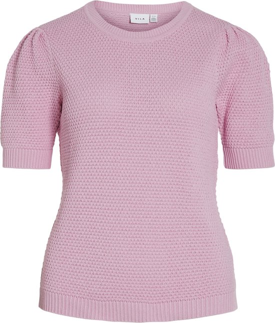 Vila Sweater Vidalo O-neck S/s Knit Top - Noos 14084421 Pastel Lavender Femme Taille - S