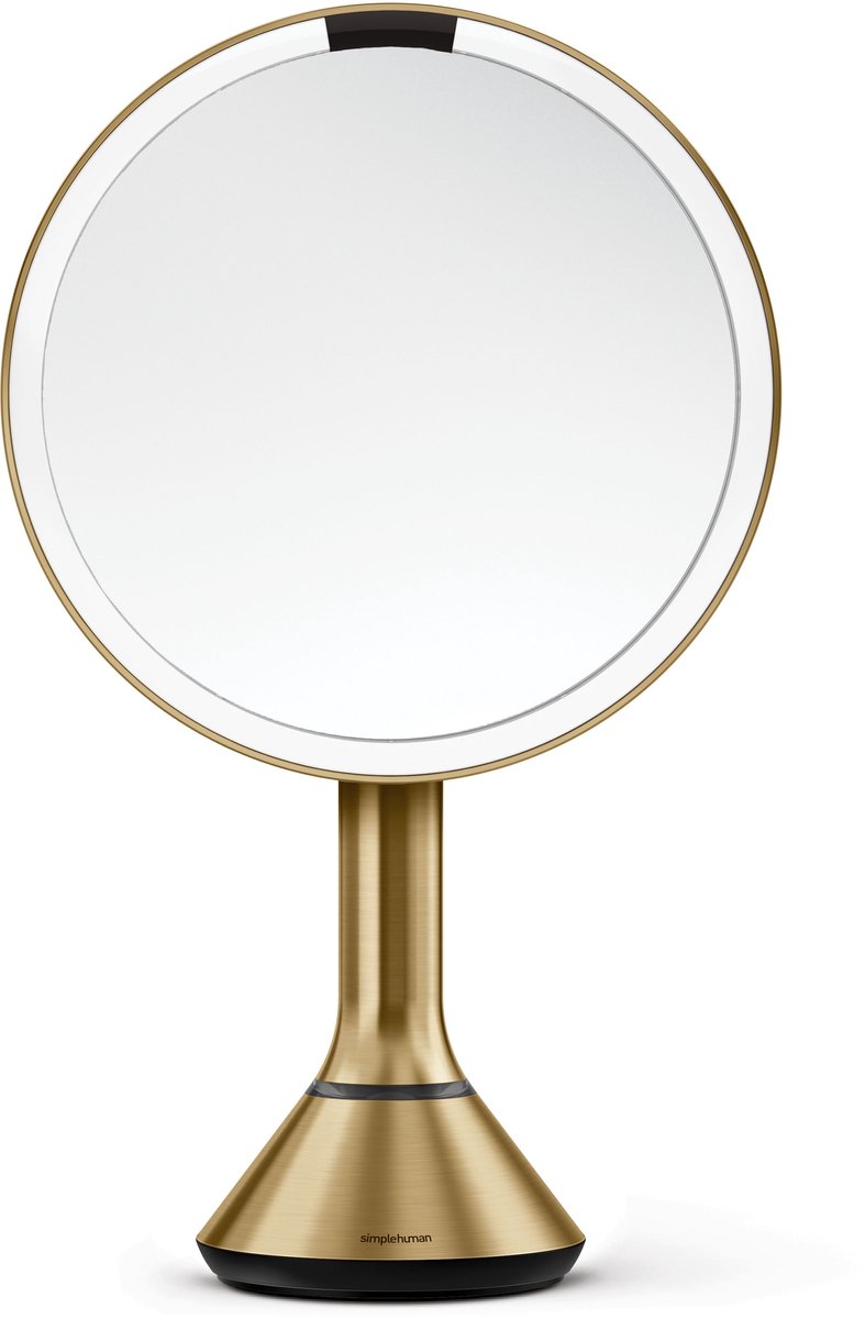 Goedkoopste Simplehuman - Spiegel met Sensor 20 cm 5x Vergroting Tru Lux & Touch Control - Goud - Roestvast Staal