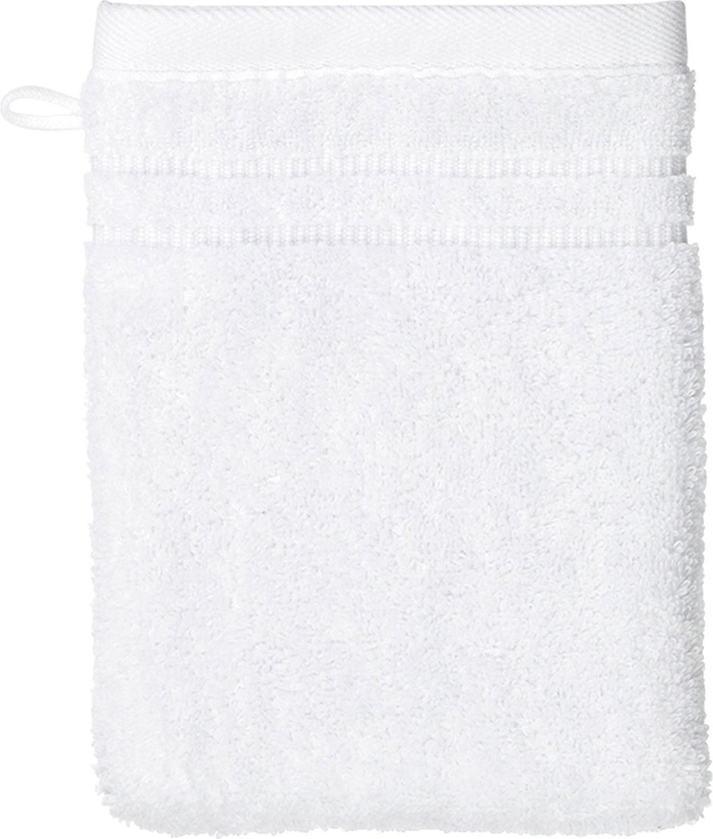 Washandje, Set van 3 Stuks, 15 x 21 cm, Sneeuw Wit, Katoen - Kela | Leonora