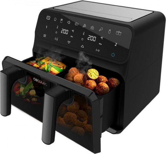 Cecotec Cecofry FireDome 8000 Pro Airfryer 8L - 1700W Met Dubbele Weerstand, 12 Modi En Accessoires