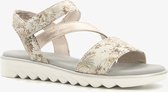 Softline dames sandalen met metallic details - Grijs - Maat 40