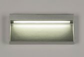Lumidora Wandlamp 73171 - Voor buiten - BRISTOL - Ingebouwd LED - 6.0 Watt - 500 Lumen - 2700 Kelvin - Zilvergrijs - Metaal - Buitenlamp - IP54
