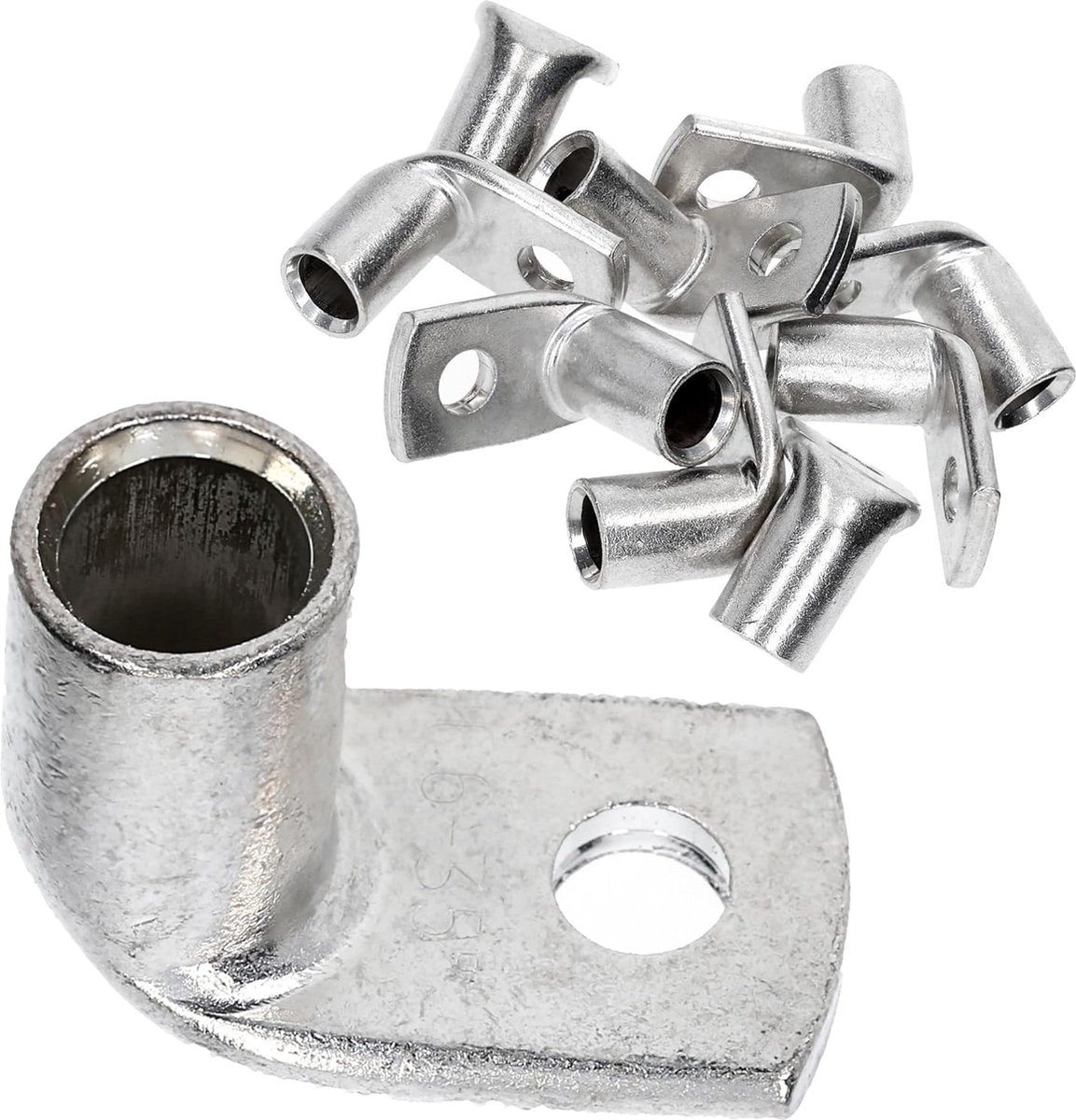 10 stuks Kalitec KA7-L6 standaard buiskabelschoenen haaks 35mm² M6 I zonder kijkgat I 90° I Made in Germany