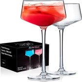 Martini-glas met convexe bodem