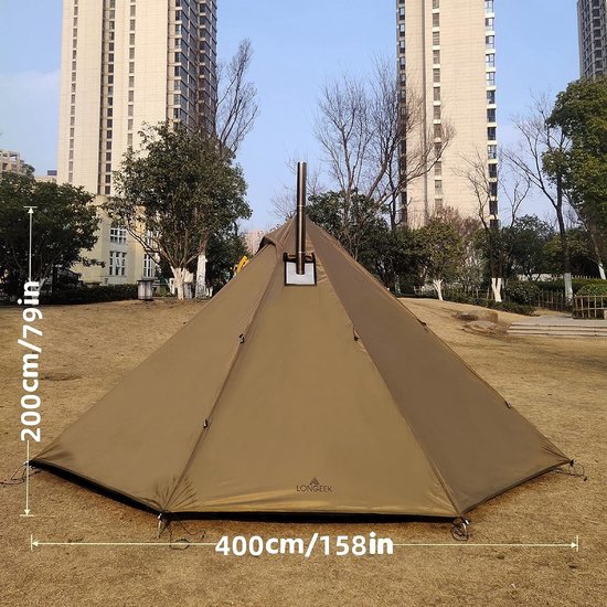 Luxe tent - Premium Gemakkelijk Opzetbare Tent - Verduisterende Kampeertent van Luxe. — afbeelding 2