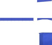 vidaXL Inklapbaar Windscherm - Nonwoven Stof en Hout - 1.200 x 120 cm - Azzurro - Windscherm (tent)