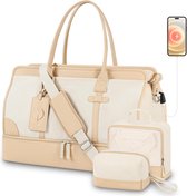 Sac polochon de Voyage, Sac de Sport fourre-Tout, Sac de Nuit à bandoulière  pour Femme avec Pochette pour Chariot à Poche - Rose - Cdiscount Sport