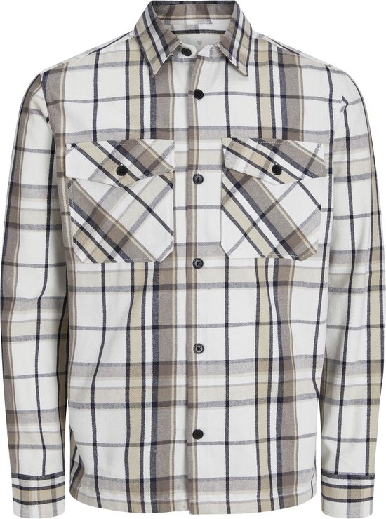 Jack & Jones Overhemd Jprccroy Spring Check Overshirt L/s 12251117 Fi Mannen