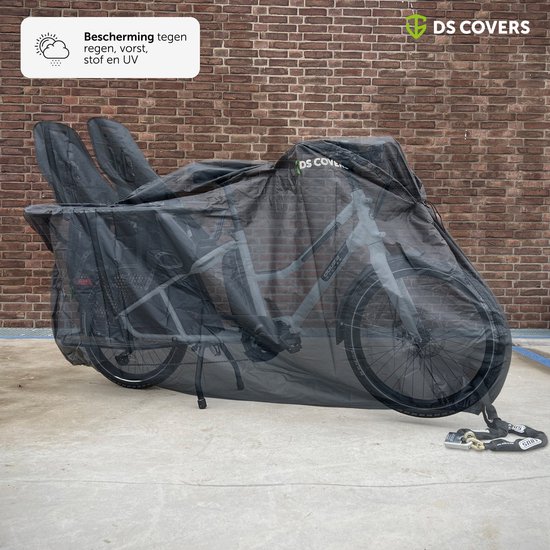 CARGO LONGTAIL bakfietshoes van DS COVERS - Outdoor - Waterdicht - UV bescherming - 300D Oxford - geschikt voor Longtail 2 wielers - Incl. Opbergzak van DS COVERS — afbeelding 4
