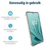 OnePlus Nord 3 Hoesje Schokbestendig en Dun TPU Back Cover Transparant