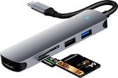 iMounts USB-C Hub naar HDMI - usb-c hub - HDMI - USB3.0 - SD reader - MacBook en Windows