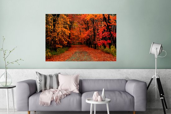 Affiche Automne - Forêt - Feuilles - 120x80 cm