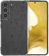iMoshion Hoesje Geschikt voor Samsung Galaxy S22 Hoesje Siliconen - iMoshion Design hoesje - Meerkleurig / Hearts