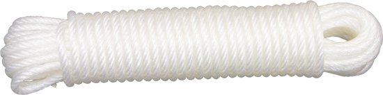 Corde paracorde AMIG - 10 mètres - D5mm - 110kg - PE/PVC - blanc