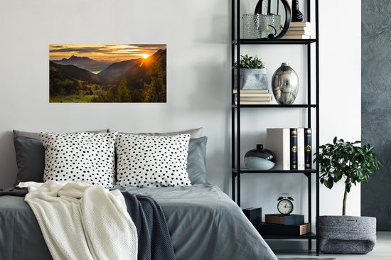 Affiche Alpes - Berg - Soleil - 80x40 cm