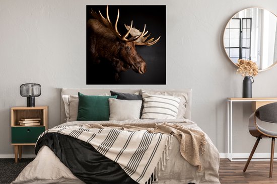 Affiche Orignal - Bois - Portrait - 100x100 cm XXL