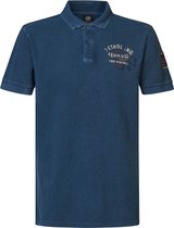 Petrol Industries - Polo Meander pour hommes - Blauw - Taille XL