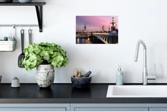 Affiche Paris - Pont - Ciel - 30x20 cm