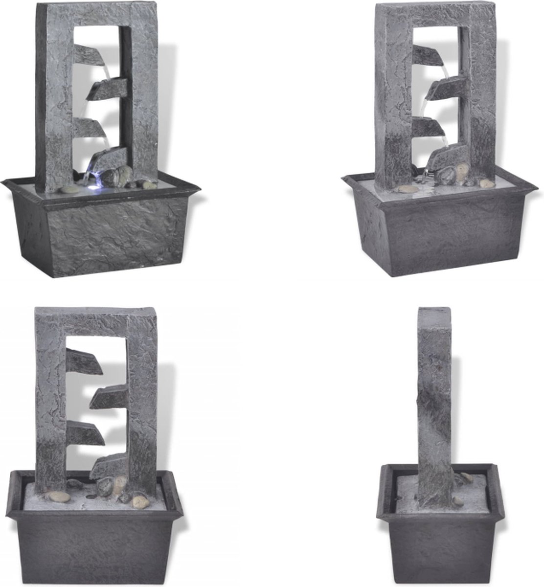 VidaXL Binnenfontein met LED-licht polyresin Fontein Fonteinen Fonteins Binnenfontein