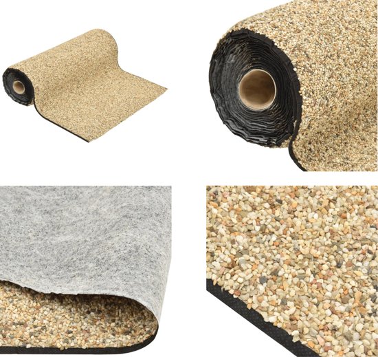 vidaXL Grindfolie 500x60 cm natuurlijke zandkleur - Grindfolie - Grindfolies - Vijverfolie - Grindfolie Vijver