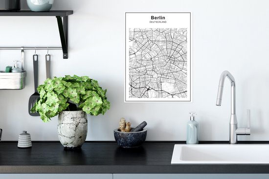 Plan de la ville petit - Poster Berlin - Klein 40x30 cm - Carte