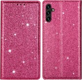 Coverup Glitter Book Case - Geschikt voor Samsung Galaxy A15 Hoesje - Roze