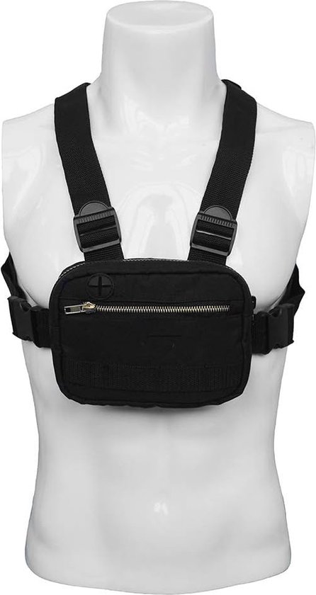 Lederen schoudertas, sling-borsttas, crossbody rugzak voor heren en